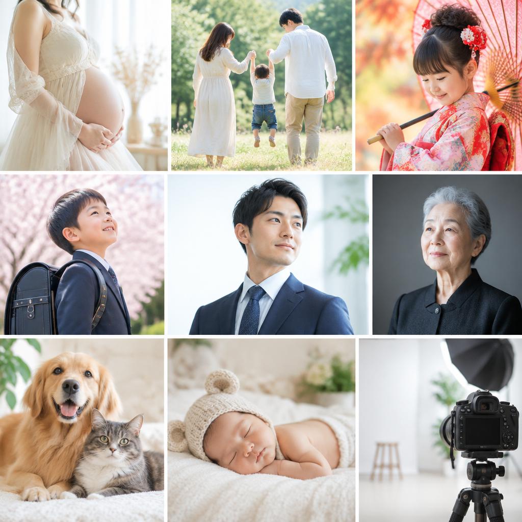 記念日もプロフィールも。撮りたい写真に幅広く対応